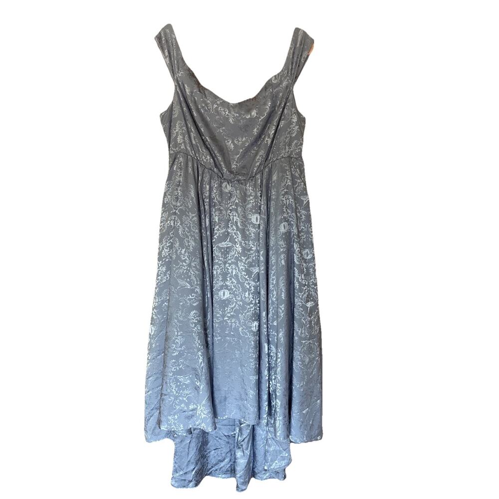 Disney Princess Cinderella Icy Blue dress Gown Sz 16 High Low Hem Event Glam